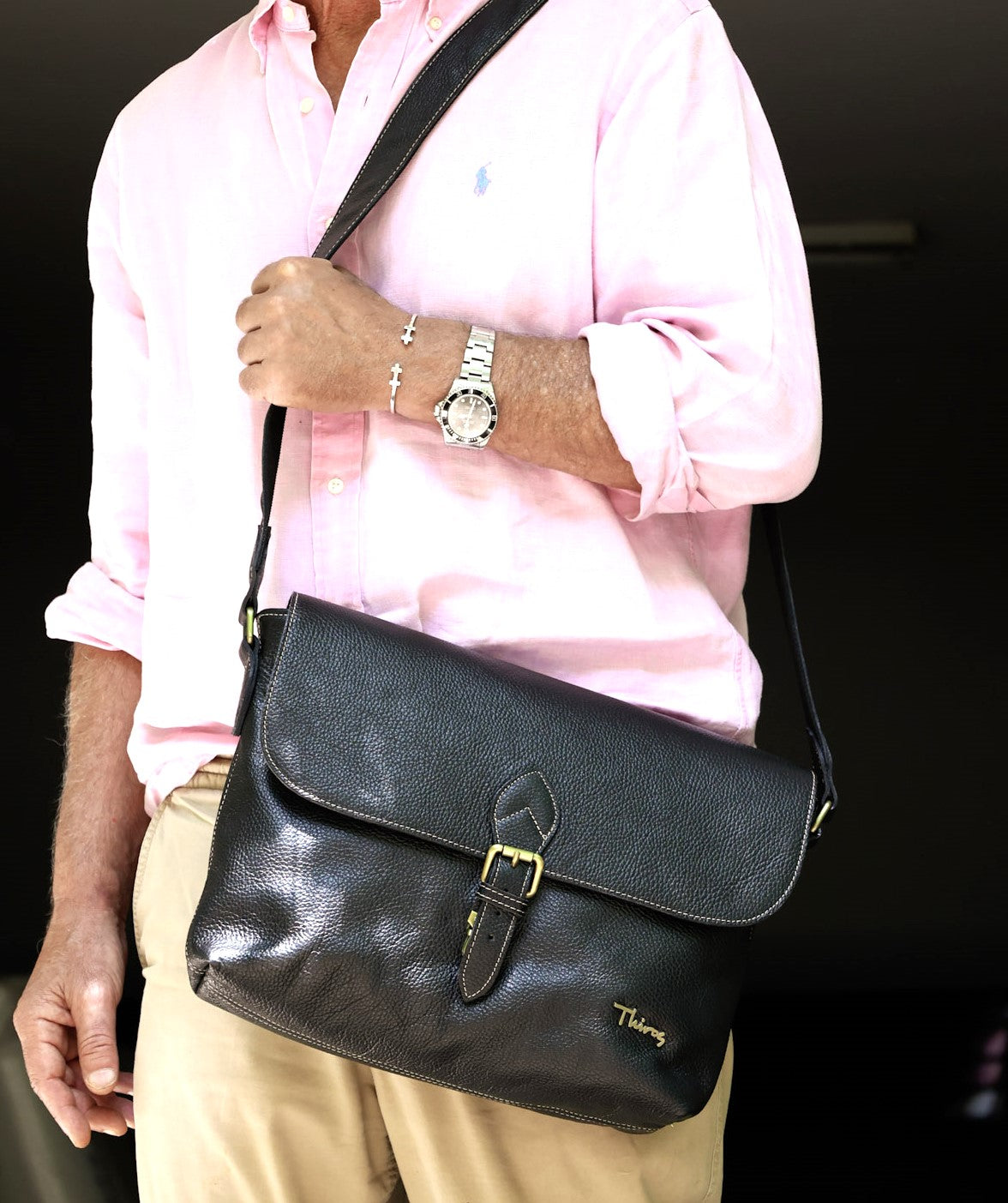 Large street life postman shoulder bag