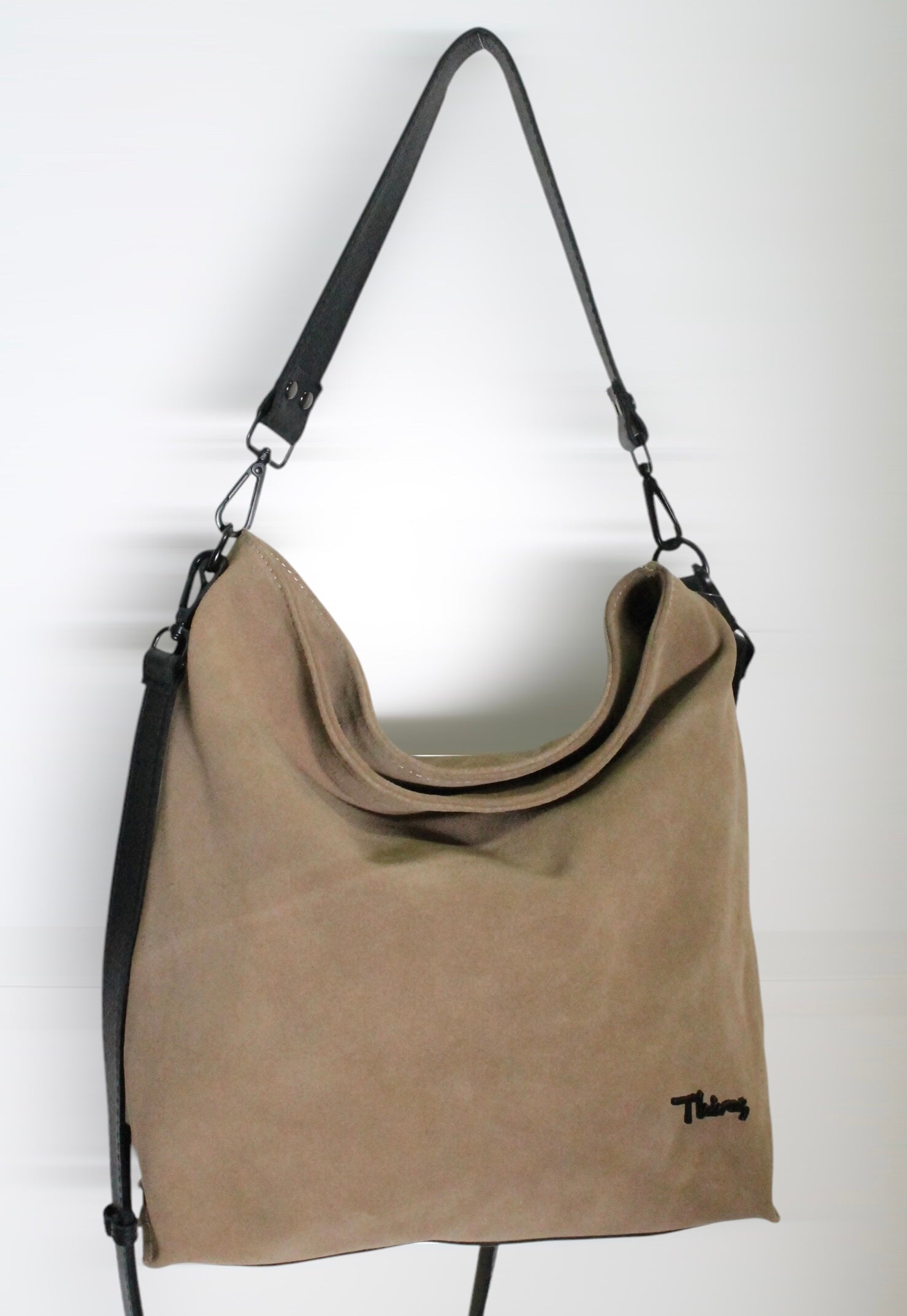 Suede Collection shoulder and crossbody bag