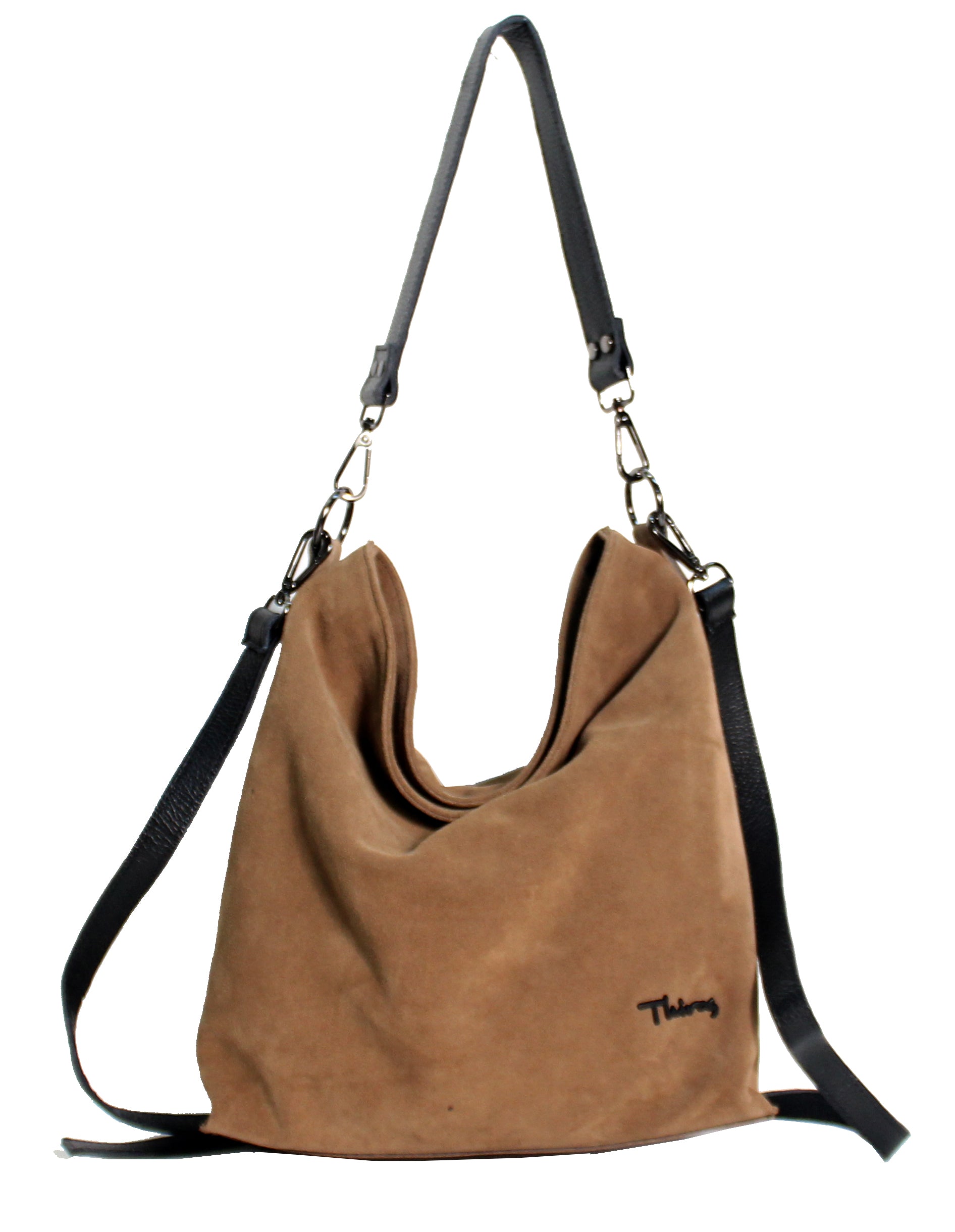 Suede Collection shoulder and crossbody bag