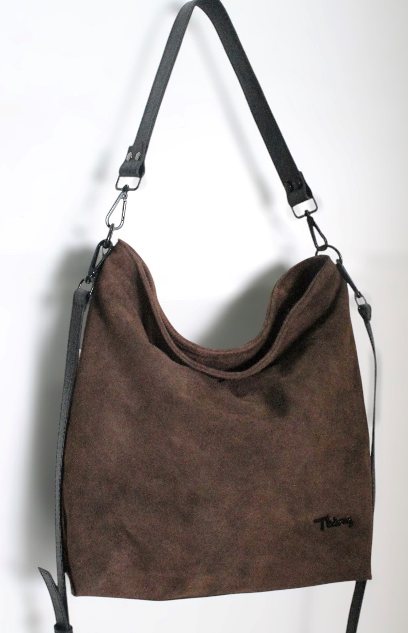 Suede Collection shoulder and crossbody bag