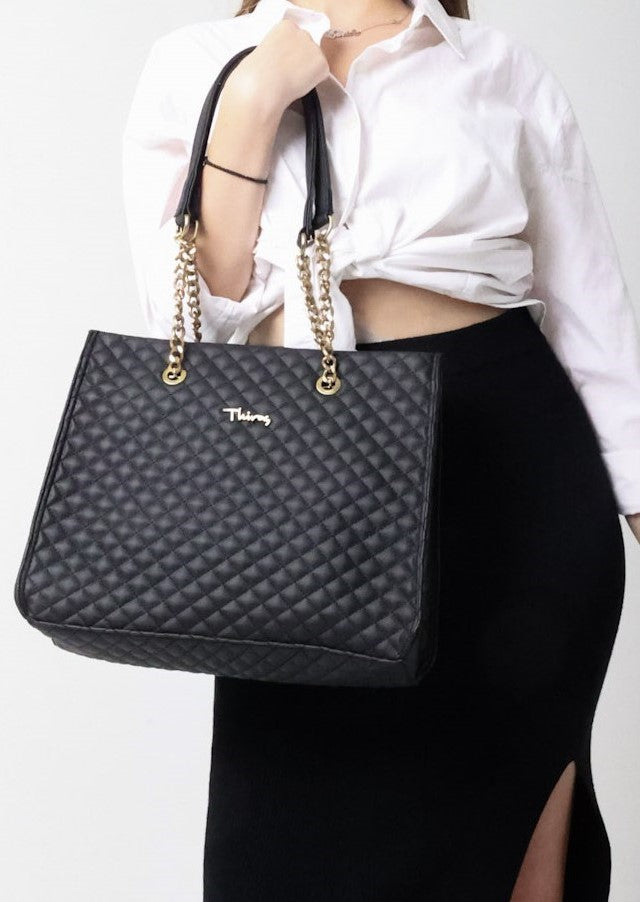 Glam quilted mini shoulder bag