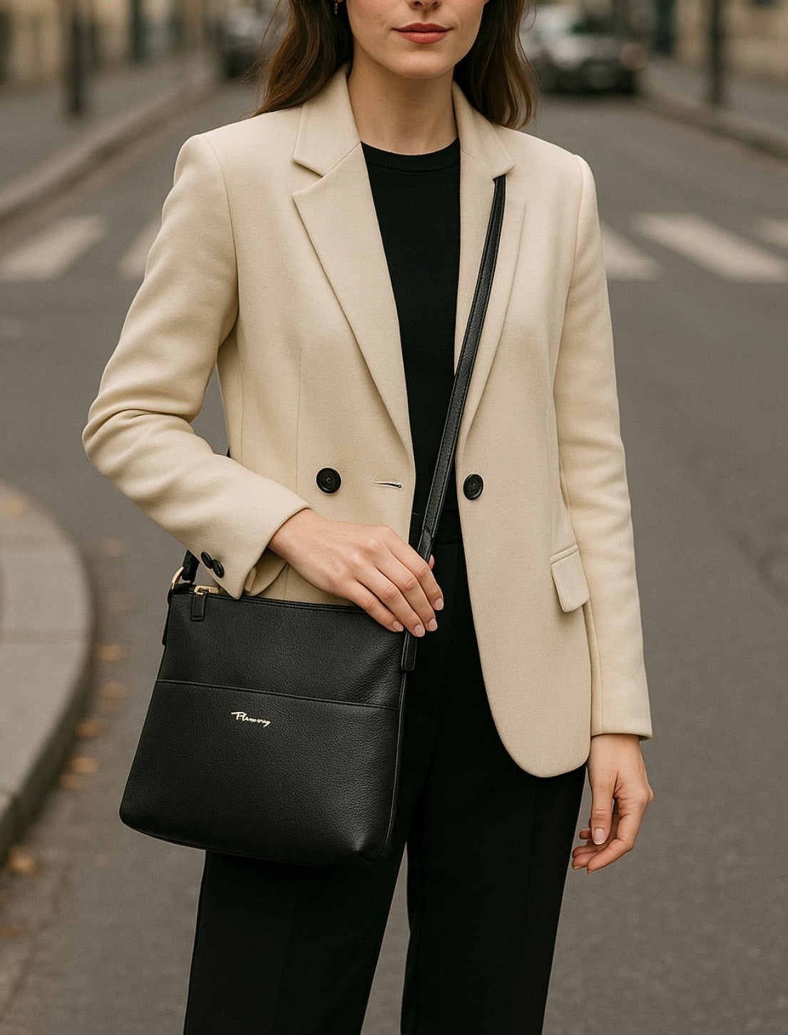 Street Style τσάντα ώμου και χιαστι