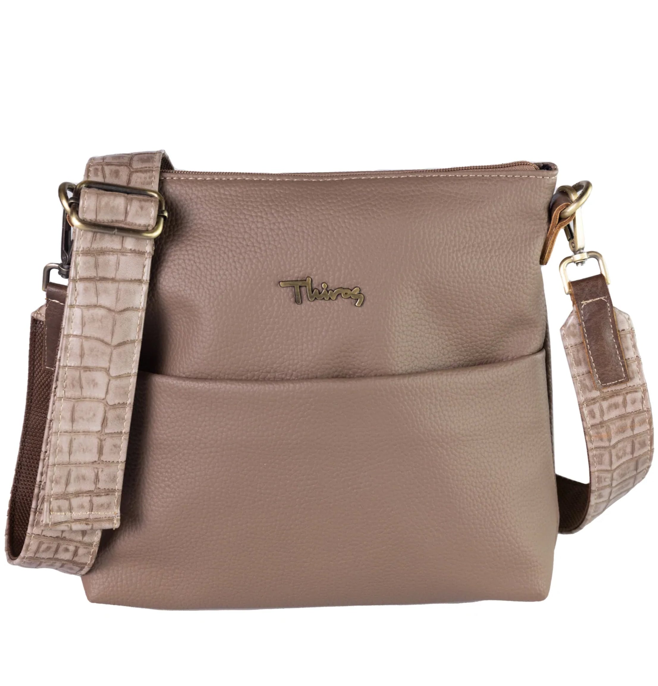 Street Life Shoulder and Crossbody Bag with Croco Strap